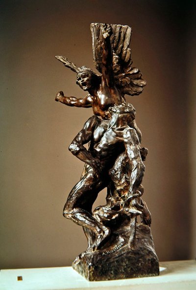 Estudio para Llamada a las Armas de Auguste Rodin