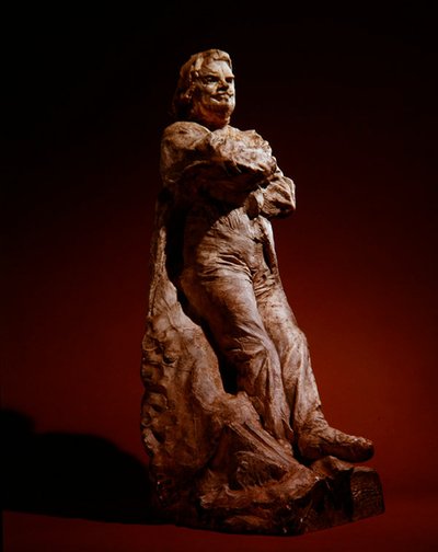 Estudio de Balzac con abrigo, 1892-95 de Auguste Rodin