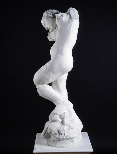 La voz interior, vista desde el perfil de la escultura (mármol) de Auguste Rodin