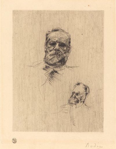 Victor Hugo, de frente de Auguste Rodin