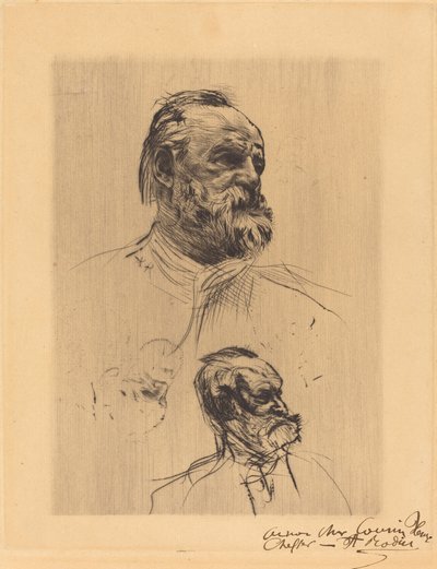 Victor Hugo, de tres cuartos de Auguste Rodin