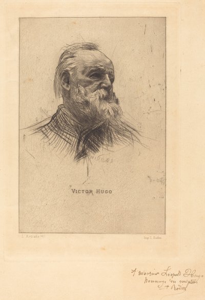 Victor Hugo, De Tres Cuartos de Auguste Rodin