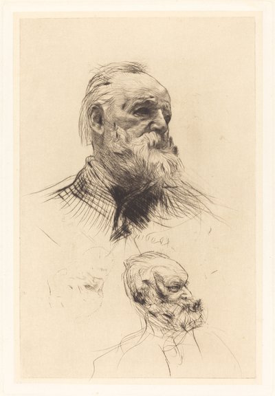 Victor Hugo, de tres cuartos de Auguste Rodin