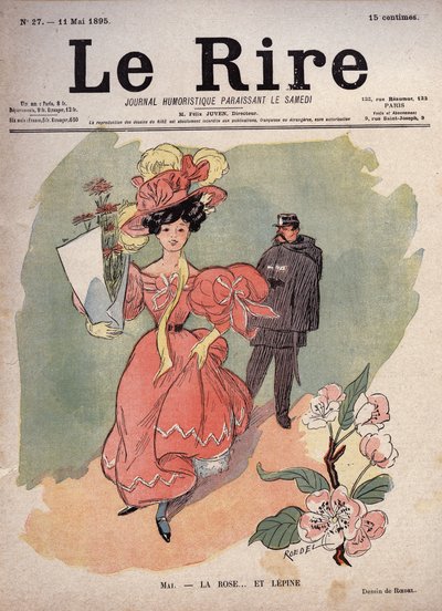 Mes de mayo - la rosa y... Lepine (Louis Jean-Baptiste Lepine) de Auguste Roedel