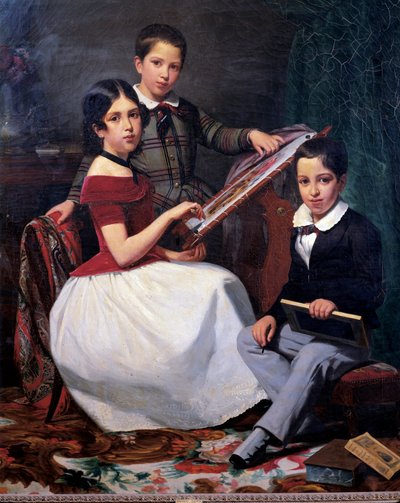 Los hijos del Consejero Joaquin Torquato Alves Ribeiro de Auguste Roquemont