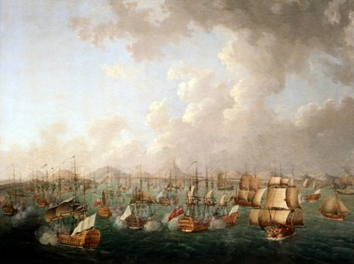 Batalla de Porto Praya, 16 de abril de 1781 de Auguste Rossel De Cercy