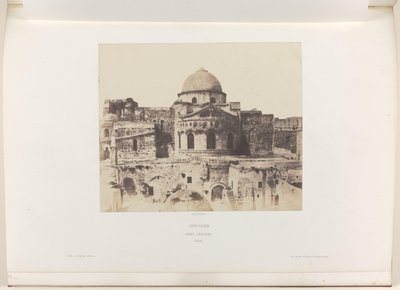 Ábside de la Iglesia del Santo Sepulcro en Jerusalén Jerusalén. San Sepulcro. Abside (título sobre el objeto) de Auguste Salzmann