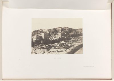 Vista de Belén Beit Lehem (título sobre el objeto) de Auguste Salzmann