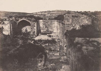 Jerusalén: Église de Sainte Marie Madeleine (Jerusalén: Iglesia de Santa María Magdalena),1854 (foto) de Auguste Salzmann