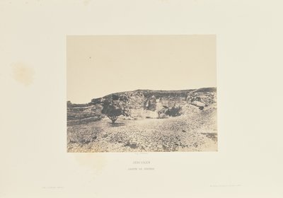 Jerusalén. Cueva de Jeremías de Auguste Salzmann