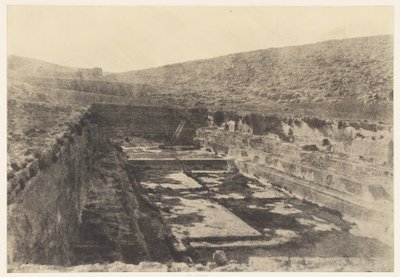 Jerusalén. Las cuencas de Salomón. Detalles de Auguste Salzmann