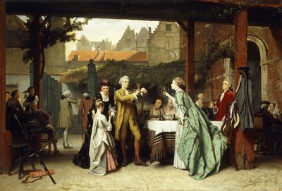 Brindando por el Ganador de Auguste Serrure