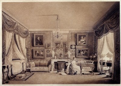 Dormitorio de la Duquesa de Berry en las Tullerías de Auguste Simon Garneray
