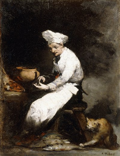 El cocinero y el gato de Auguste Theodule Ribot