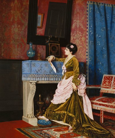 Un momento de reflexión de Auguste Toulmouche