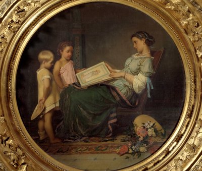 La lección de lectura de Auguste Toulmouche