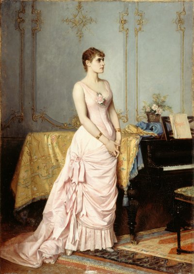 Retrato de la cantante de ópera Rose Caron 1857-1890 de Auguste Toulmouche