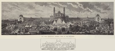 La Exposición de París, Vista General del Trocadero de Auguste Victor Deroy