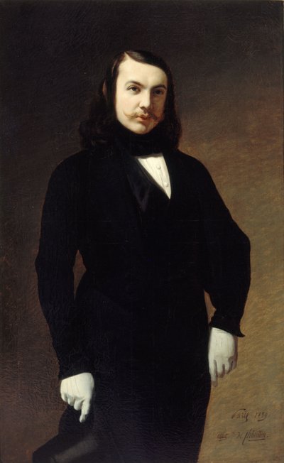 Retrato del poeta Théophile Gautier 1811-1872, 1839 de Auguste de Chatillon