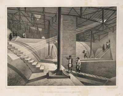 Parte del Arco y un techo de metal De: La Construcción de la Catedral de San Isaac, 1845 de Auguste de Montferrand
