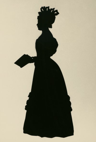Silueta de Susan Edmonstone Ferrier, llamada Susan Ferrier, novelista escocesa, ca 1830, por Augustin Edouart de Augustin Amant Constant Fidele Edouart