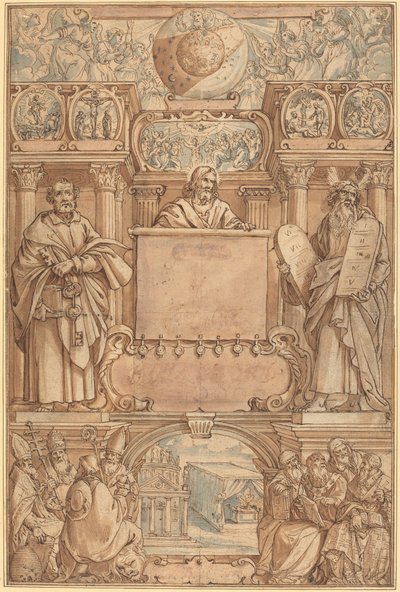 Página de título para una Biblia de Augustin Braun