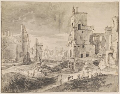 Bruselas después del bombardeo de 1695 de Augustin Coppens