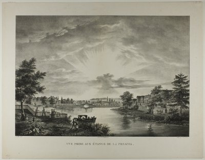 Vista tomada desde las piscinas de Presnia de Augustin François Lemaitre