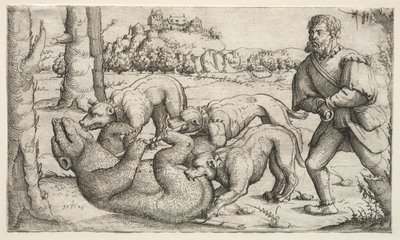 Caza de Osos de Augustin Hirschvogel