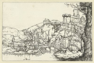 Vista de Passau. 1546 de Augustin Hirschvogel