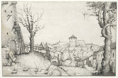 Patio de un castillo de Augustin Hirschvogel