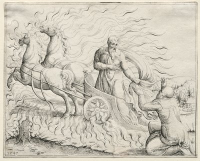 Elijah Ascends to Heaven de Augustin Hirschvogel