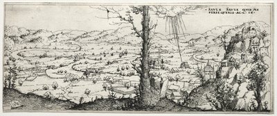 Paisaje con la Conversión de Saulo de Augustin Hirschvogel