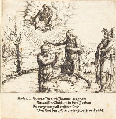 El bautismo de Cristo de Augustin Hirschvogel