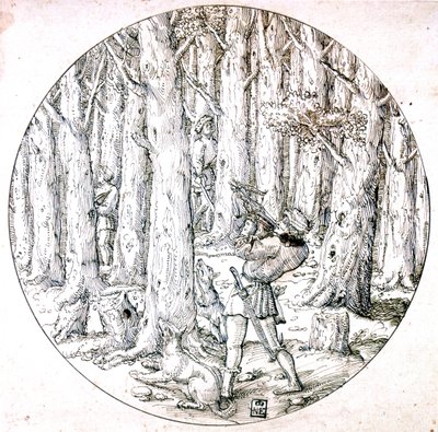 La caza, c1513-1553 de Augustin Hirschvogel