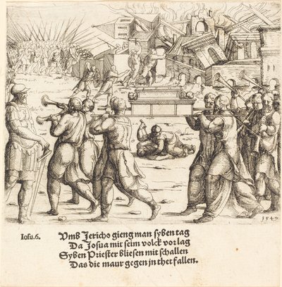 La Caída de Jericó de Augustin Hirschvogel