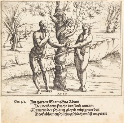 La Caída del Hombre, 1548 de Augustin Hirschvogel