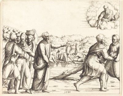 El Señor endulza las aguas de Mara de Augustin Hirschvogel