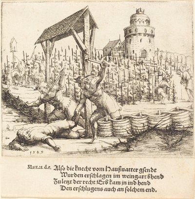 La parábola de los viñadores malvados de Augustin Hirschvogel
