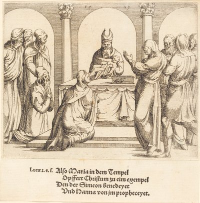 La presentación en el templo de Augustin Hirschvogel