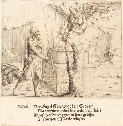 El sacrificio de Gedeón de Augustin Hirschvogel