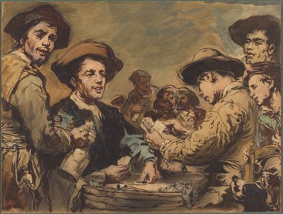 Jugadores de cartas de Augustin Théodule Ribot