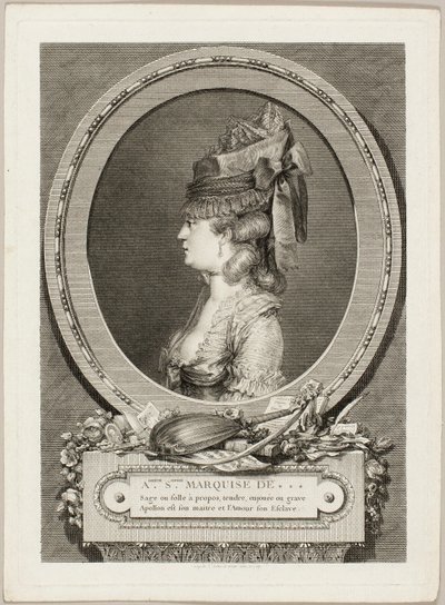 Adrienne-Sophie, marquesa de *** de Augustin de Saint-Aubin