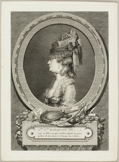 Adrienne-Sophie, marquesa de *** de Augustin de Saint Aubin