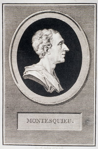 Charles Louis de Secondat, Barón de Montesquieu (1689-1755) de Augustin de Saint Aubin