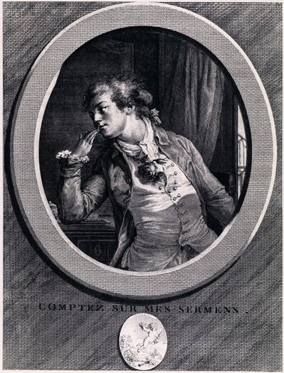¡Cuenta con mis juramentos!, 1789 de Augustin de Saint Aubin