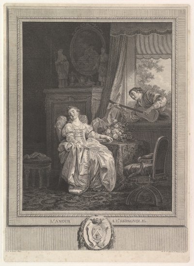 El amor a la española de Augustin de Saint Aubin