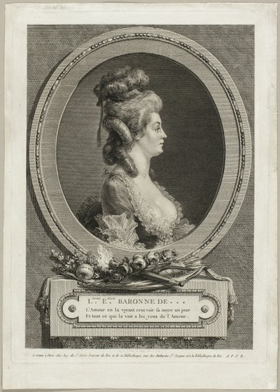 Louise Émilie, Baronesa de *** Francia de Augustin de Saint Aubin