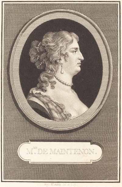Madame de Maintenon de Augustin de Saint Aubin