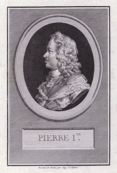 Pedro el Grande, Zar de Rusia de Augustin de Saint Aubin